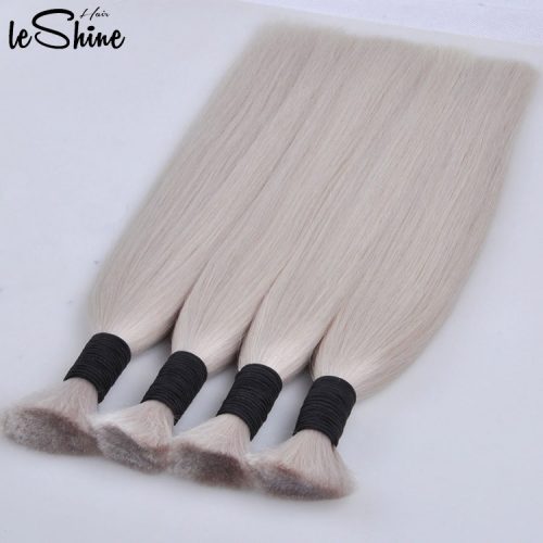 Leshinehair Top Quality Bulk Order Big Discount Bleachable Dyeable Virgin Remy No Short Hair european bulk hair for braiding