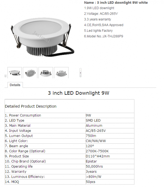 LED DownLighters